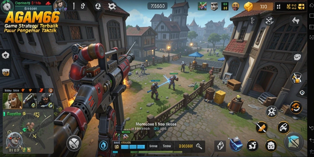 Tampilan gameplay seru dan taktik mendebarkan di AGAM66.