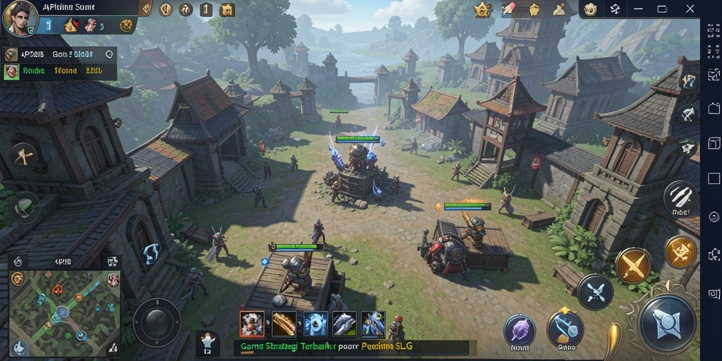 Tampilan gameplay menegangkan di API288 saat pertempuran antar kerajaan.