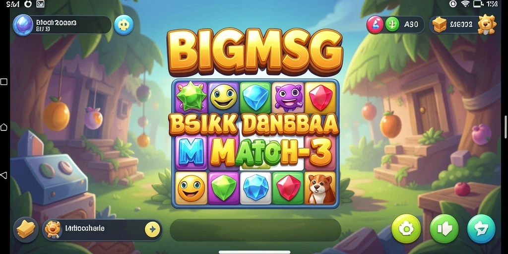 Gameplay seru di BIGMSG dengan tantangan Match-3.