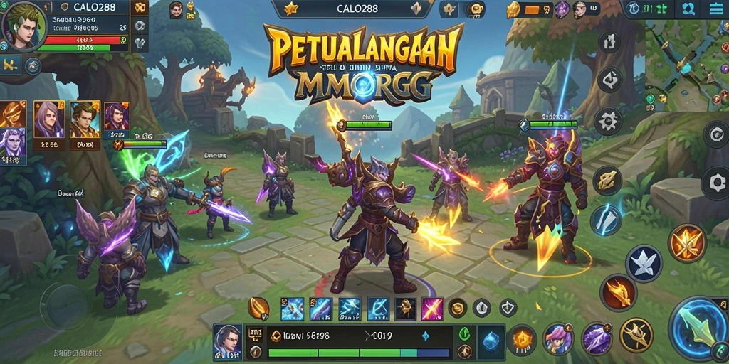 Tampilan utama CALO288 menampilkan petualangan MMORPG yang mendebarkan.