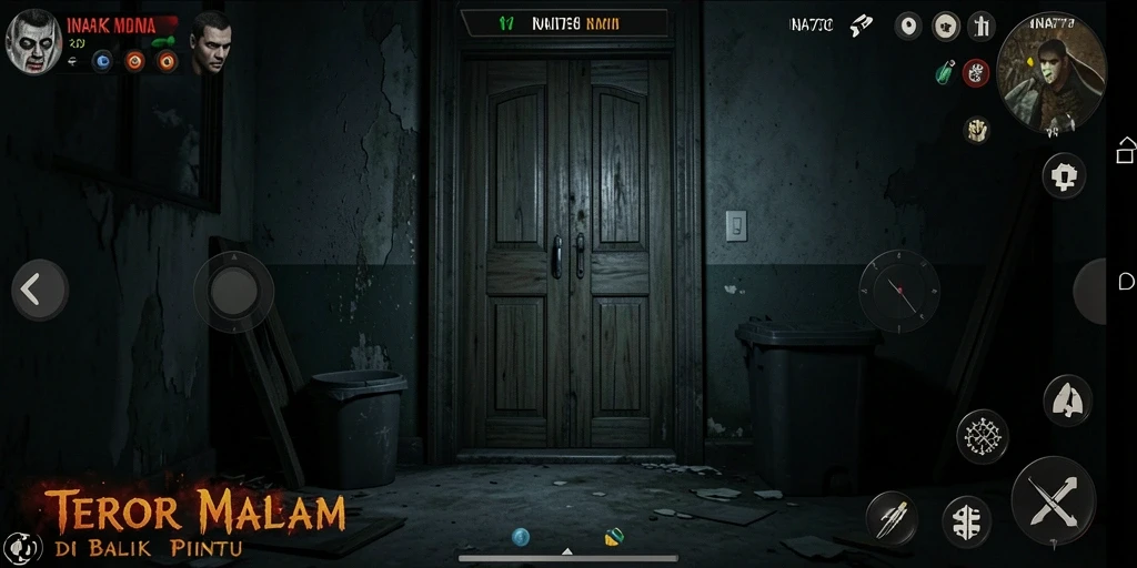 Tampilan gameplay menegangkan di dunia Horror yang menakutkan.
