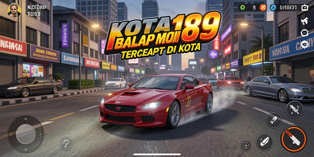 Tampilan gameplay balapan seru di KOTA189 dengan grafis memukau.