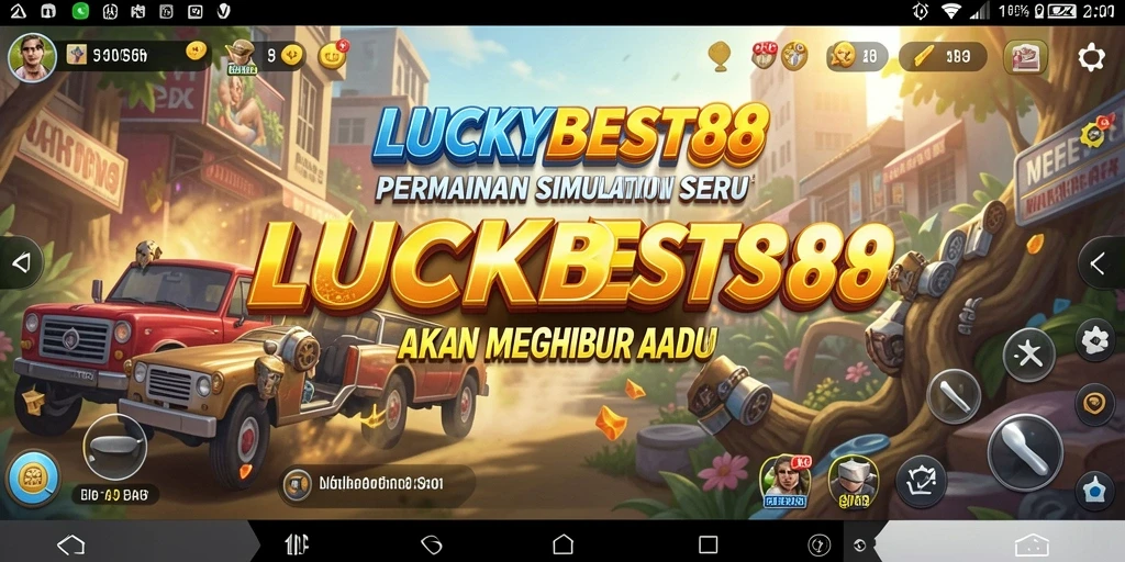 Screenshot utama LUCKYBEST88 menampilkan aksi gameplay Simulation yang seru.