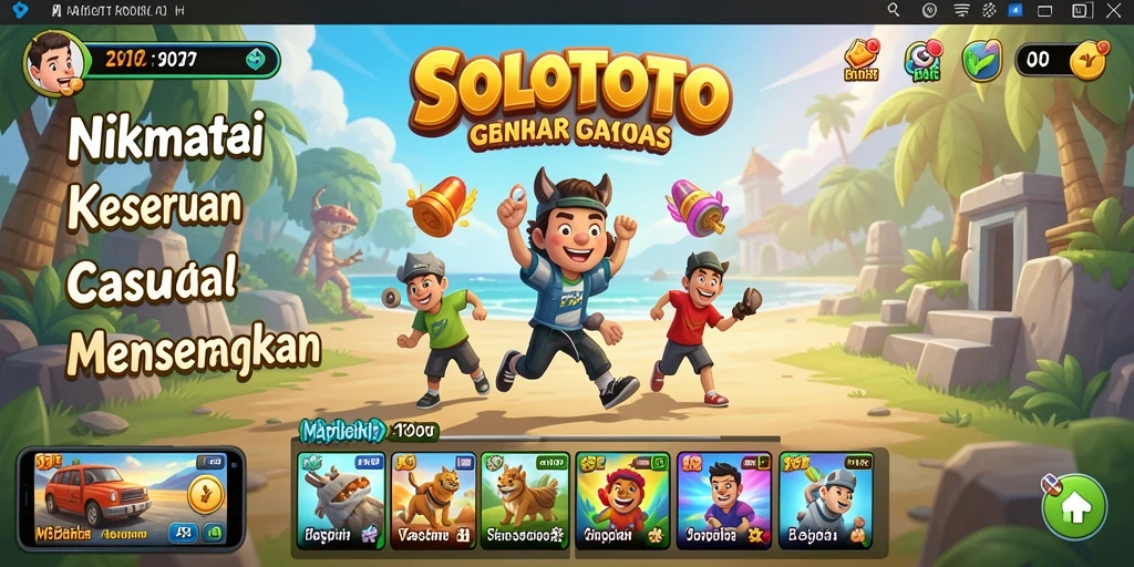 Screenshot utama SOLOTOTO menampilkan gameplay yang seru dan menarik.