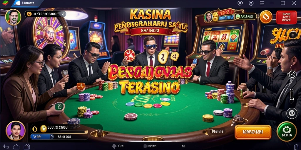 Tampilan gameplay Kasino yang mendebarkan dalam V07.